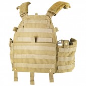 17030347-1 激レア!! 米軍放出品 LBT製 P/N:6094A MOLLEプレートキャリアー *CB色／旧型／2008年製