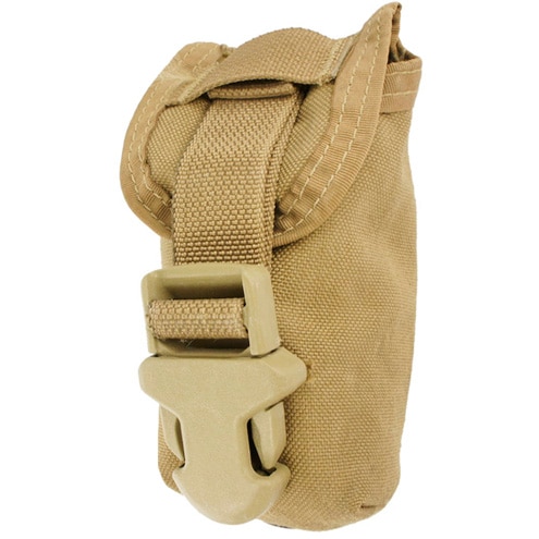 米軍放出品　実物　AWS 3連　フラッシュバンポーチ　コヨーテブラウン　CB 000000013579.jpg