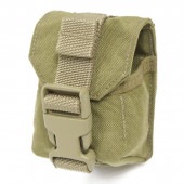 20080386-7 EAGLE シングルフラッググレネードポーチ *カーキ／逆さバックル／2008年製／M67／MARSOC|M67グレネード|ポーチ