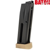 BATON airsoft BM-9 CO2マガジン Type-N (JASG認定) *FDE/装弾数：22発 【品番：BM9-COM-2-N-FDE】4580707970043【管A】|CO2ブロー