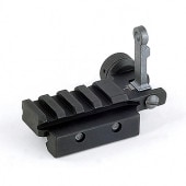 VFC ナイツタイプ フリップアップリアサイト (ショートレイルベース) *ブラック色 【品番：VF9-RST-PDW-BK01】|外装パーツ|VFC