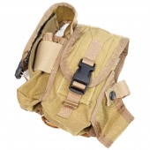 19029836-9 PARACLETE ATXSSTS フラッグ・スモークグレネードポケット付きシングルM4トリプルマガジンポーチ *コヨーテ／2004年製バックル／●ベタつき特価品／【管B1-I1
