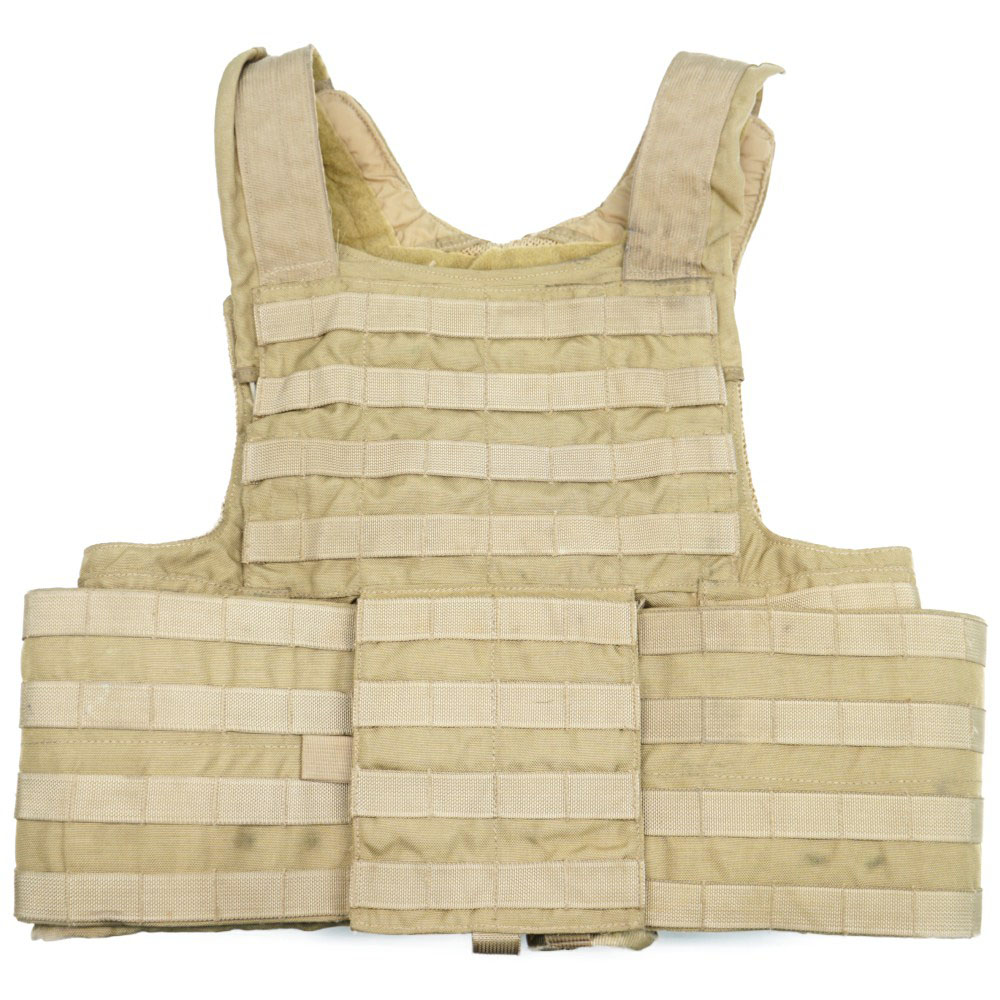 ボディーアーマーベスト　カラー：カーキ　サイズ：L　①　●　ミリタリー　防弾チョッキ　米軍放出品　1911017 タクティカルベスト カーキ