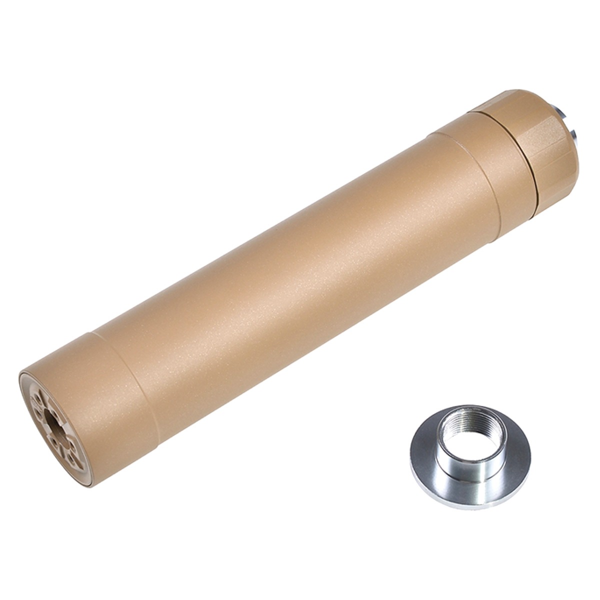 サプレッサー CRUSADER TECH TR45S サプレッサー (14mm 逆ネジ/16mm 正ネジ) *タン