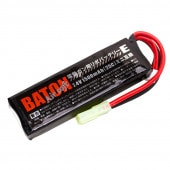 BATON airsoft 電動ガン用リポバッテリー 7.4v 1500mAh [ 40C - 25C ] ミニ互換 【品番：B-LIPO-E-74-1500-mini】4580707970173|パ