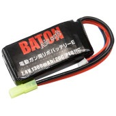 BATON airsoft 電動ガン用リポバッテリー 7.4v 1300mAh [ 40C - 20C ] PEQ対応 【品番：B-LIPO-E-74-1300-PEQ】4580707970180|パ