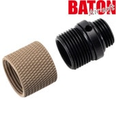 BATON airsoft 11mm正ネジ-14mm逆ネジアダプター *FDE 【品番：B-11-14-FDE】4580707970722|その他|バトンエアソフト