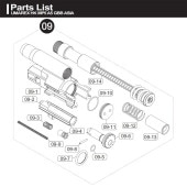 VFC MP5A5GBBパーツ/09-14 リコイルスプリングガイドASSY [VGB1SPC100] *メーカー純正修理パーツ 【品番：VF9-MP5A5G-09-14】|ガスブローバックガン|VF