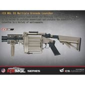 ICS AIRSOFT エアソフトグレネードランチャー MGL クレーンストック *ICS ジャパン正規品/タン 【品番：ICS-191】4582598840245|★★★エアソフト【新入荷商品】最速