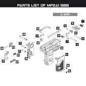 NorthEast MP2A1パーツ/03-05 トリガーピン 【品番：NEA-MP2A1-03-05】*メーカー純正修理パーツ