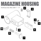 NorthEast Sten Mk2 GBBパーツ/1-23 バレルナット【品番：NEA-STENMK2-1-23】*メーカー純正修理パーツ|Sten Mk2|NorthEast (修理パーツ)