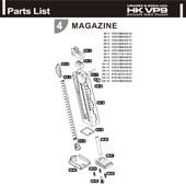 Umarex HK VP9�ѡ���/04-02 �ޥ������åץ�С�[VGC0MAG021]�����֡�UM9-VP9-04-02��*�᡼�������������ѡ���