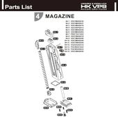 Umarex HK VP9�ѡ���/04-15 �ޥ�����ץ졼�� [VGCCMAG030]�����֡�UM9-VP9-04-15��*�᡼�������������ѡ���