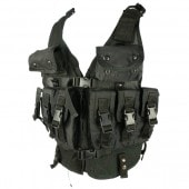 12111732 ★★★レア!! 米軍放出品 ABA社製 SOMAV カスタムモジュラーベスト *ブラック色|ベスト
