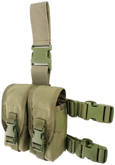 16041719 米軍放出品 TAG製 ダブルM4ダブルレッグマガジンポーチ *RG色