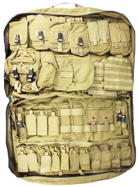 実物　米軍放出品　SEAL　MLCS 40mmトリプル 12111647 RARE!! SEAL放出品 EAGLE社製 WARCOM MLCSキット *ブラック