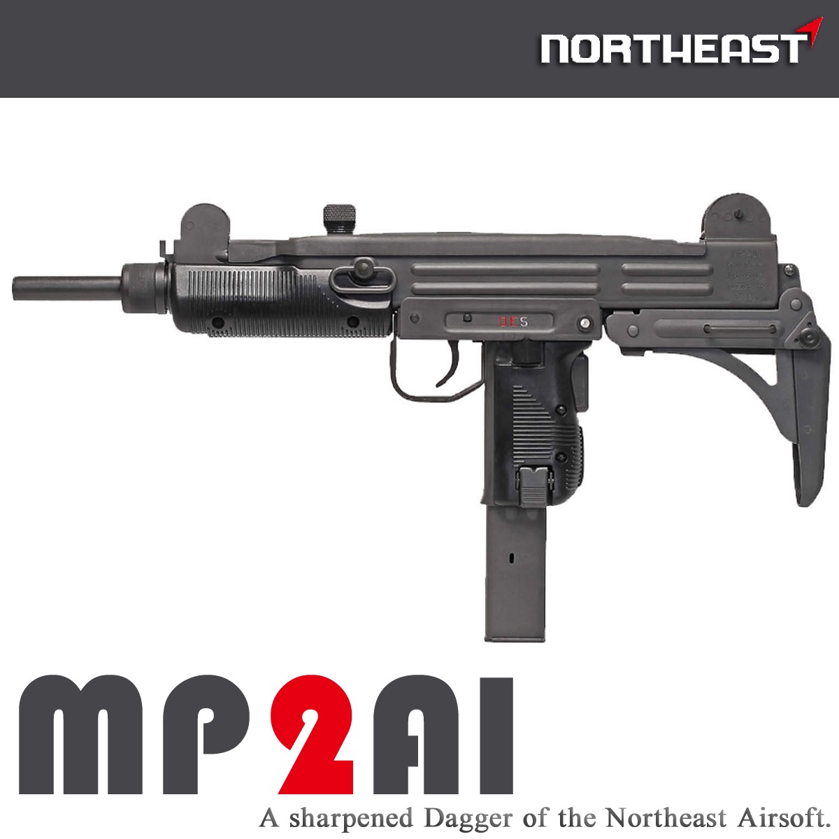 ブラック サブマシンガン ストック付き DENIX デニックス MP41サブマシンガン・レザーベルト付き 1124C