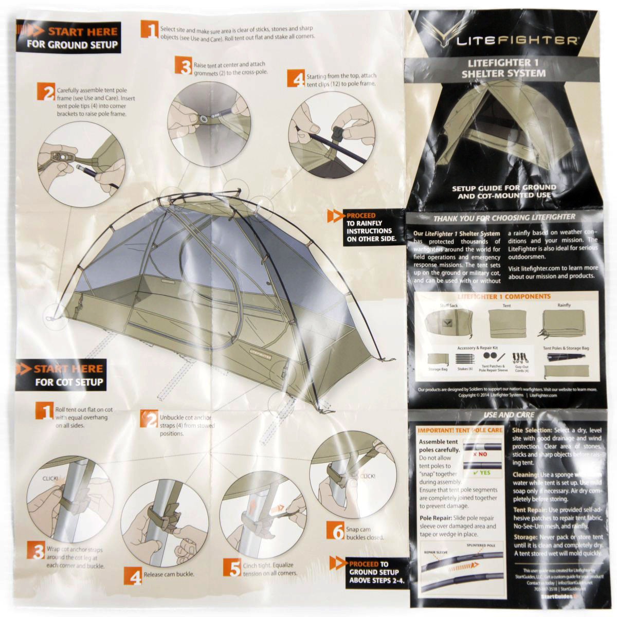 20080348【米軍採用個人用テント】LITEFIGHTER TENT 1 個人用 ...