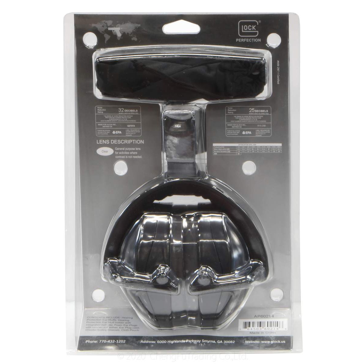 GLOCK シューティングレンジキット (イヤーマフ/イヤープラグ/セイフティーグラス) *3点セット【品番：GLKGERAP60220