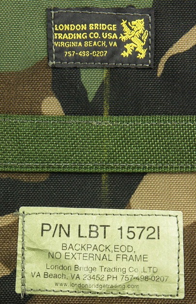 12091228 �쥢!! SEAL������ LBT���� P/N:1572I EOD �Хå��ѥå� *���åɥ��ɿ�