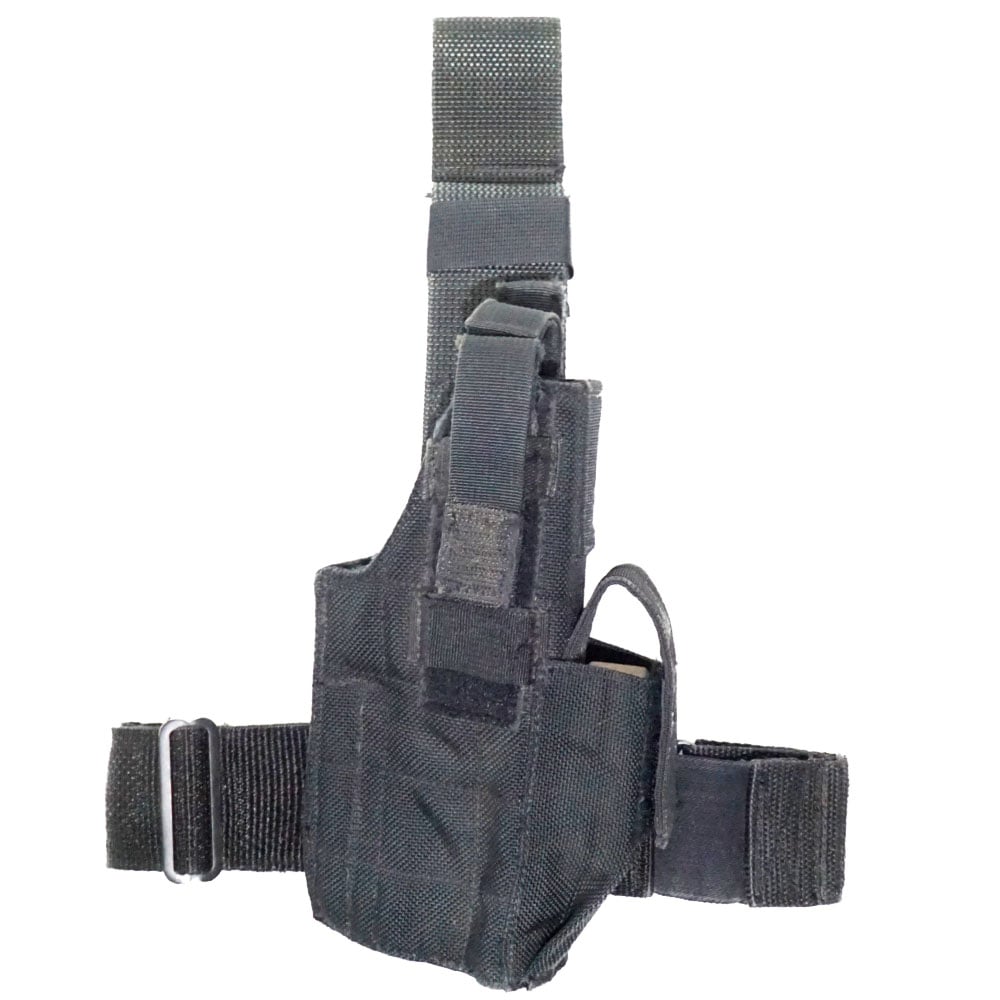 実物 EAGLE SAS MK6 レッグホルスター ブラック 45用 右利き