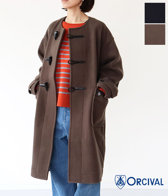オーシバル orcival ダッフルコートサイズ3 ネイビー クーポン対象