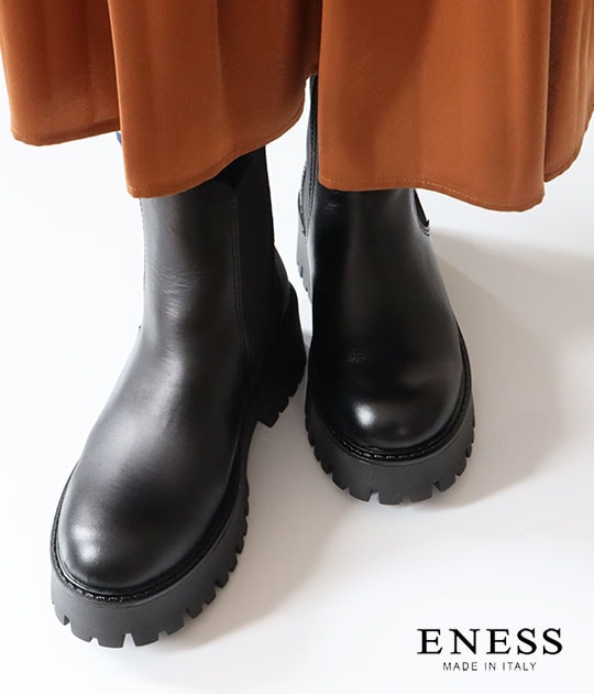 AP STUDIO【ENESS/エネス】サイドゴアブーツ ブラック 37 ap studio