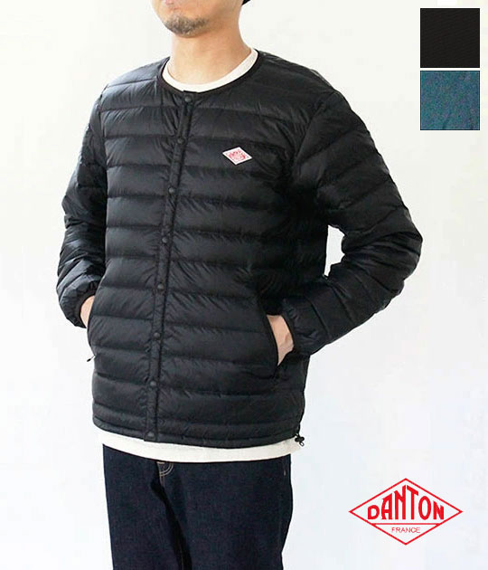 【送料無料】【2026AW】DANTON[ダントン] NYLON TAFFETA インナーダウンクルーネックジャケット（メンズ）DT-A0025 RRT
