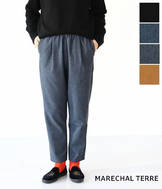 【送料無料】【2025AW】MARECHAL TERRE[マルシャルテル] MARECHAL TERRE[マルシャルテル] ウォームテーパードパンツ　ZMT225PT529