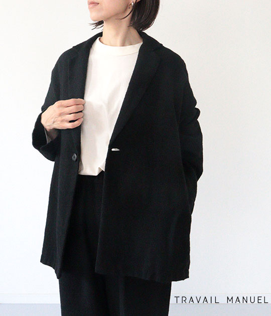 【送料無料】【2025AW】TRAVAIL MANUEL[トラバイユマニュアル] W/Lミルド ラスティックジャケット　4019