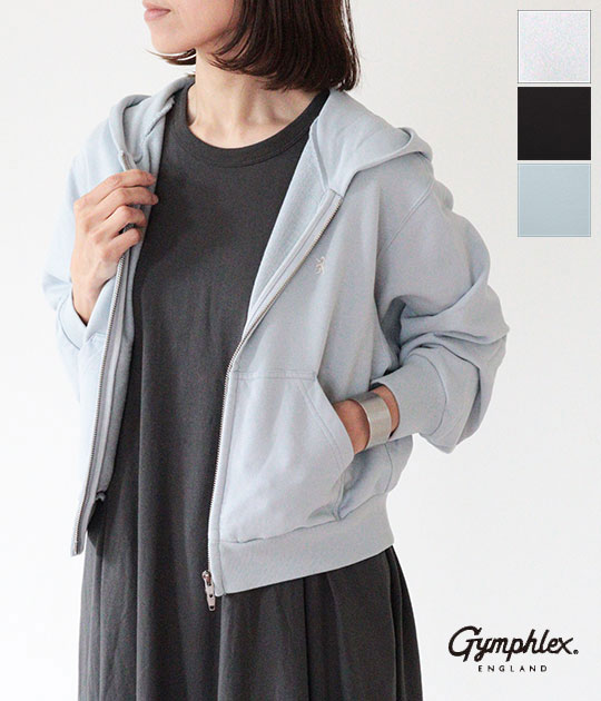 【送料無料】【2026SS】Gymphlex [ジムフレックス] COTTON TERRY ジップフーディ　GY-C0536 AUR