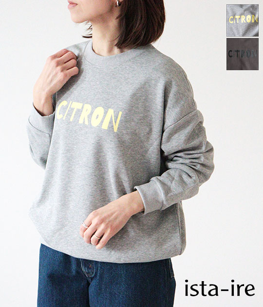 【2026SS】ista-ire[イスタイーレ] 裏毛ロゴスウェット　4600-6200