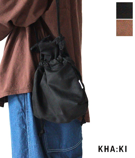 2026AW】【ネコポス発送】kha:ki[カーキ] SUEDE CONVERTIBLE BAG
