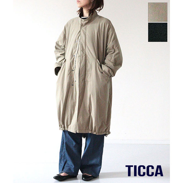 IENA　新品タグ付き　ウーステッドフランネルモッズコート◆ 送料無料】【2026AW】TICCA[ティッカ] パデットモッズコート TBFA-071
