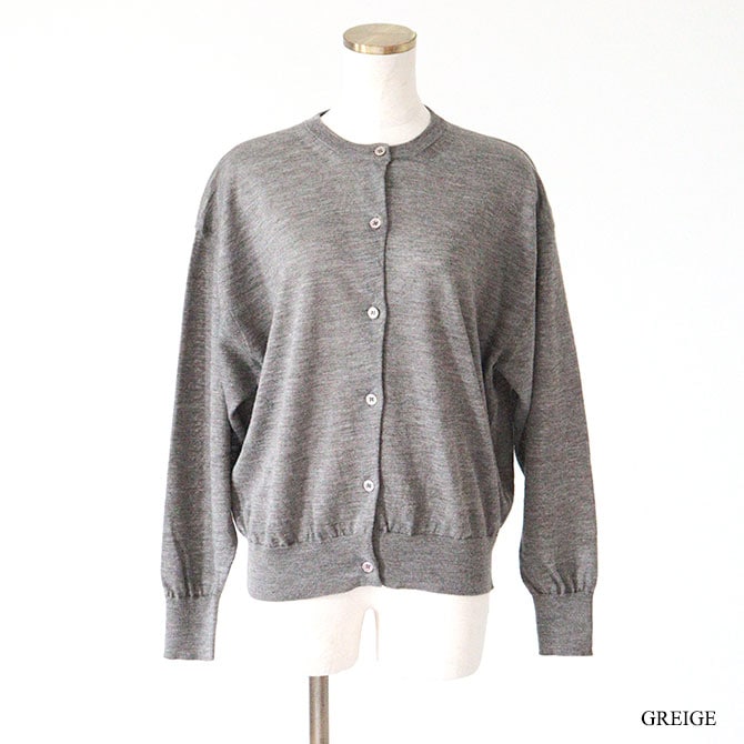 送料無料】【2026SS】BATONER[バトナー] CHOMA CREW NECK CARDIGAN BN