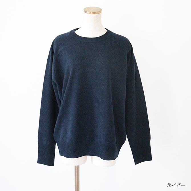 送料無料】【2025AW】homspun[ホームスパン] ラム12G クルーネックプル