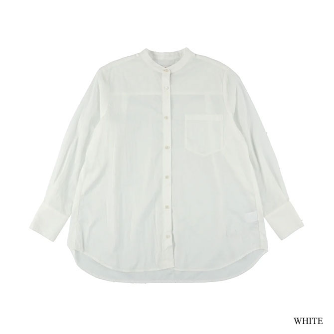 ネコポス発送】【2026SS】NANGA[ナンガ] SHEER BAND COLLAR SHIRT W