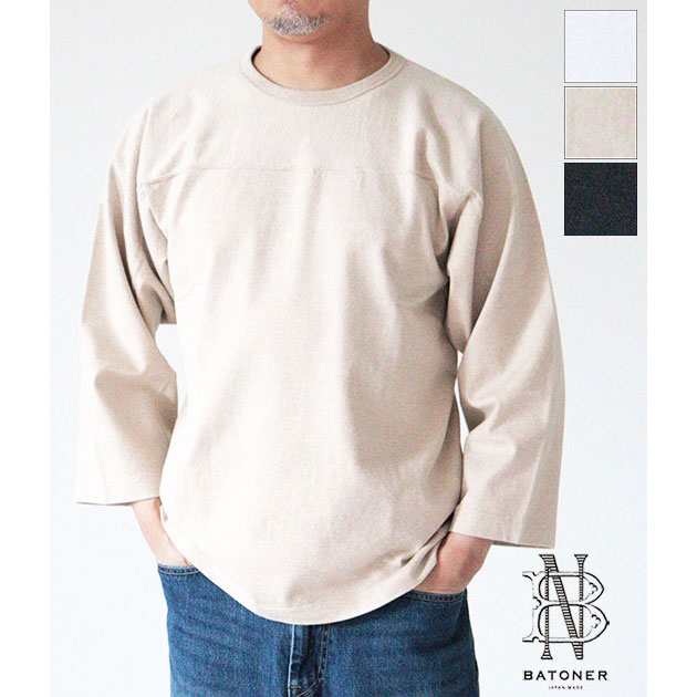 送料無料】【2026SS】BATONER[バトナー] MERIYASU FOOTBALL T-SHIRT