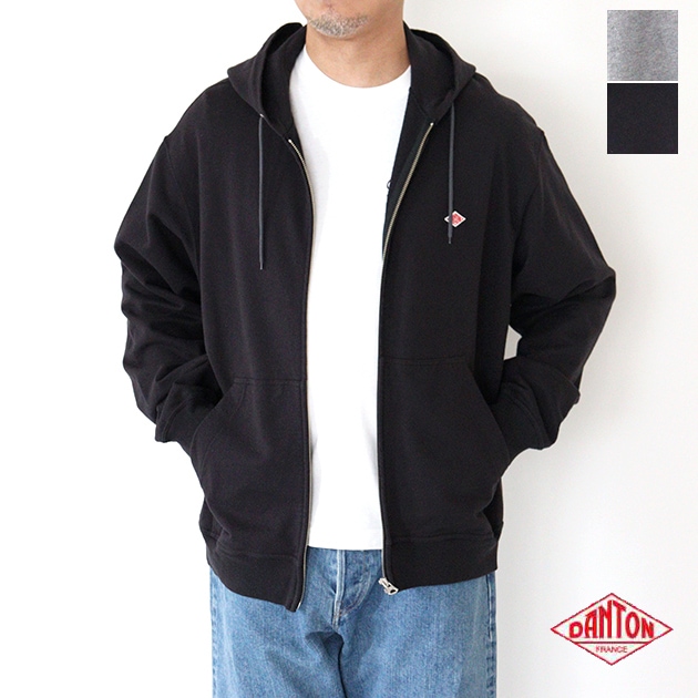 送料無料】DANTON[ダントン]COTTON TERRY ジップフードパーカー(メンズ