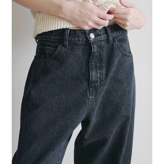 送料無料】【2026AW】anuke[アンヌーク] Panel Black Denim パネル