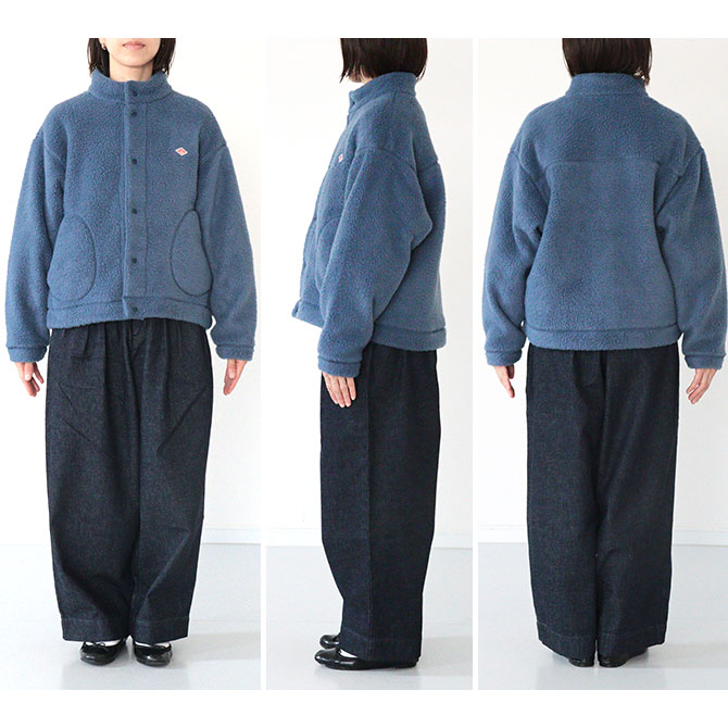 送料無料】【2025AW】DANTON[ダントン] W FACE BOA スタンドカラー