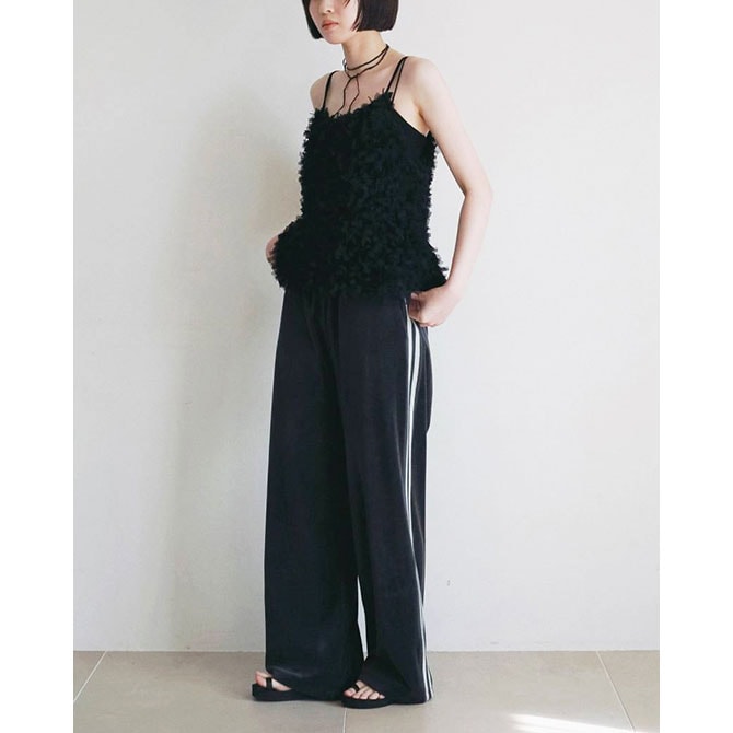 送料無料】【2026AW】anuke[アンヌーク] Velour Track Pants ベロア