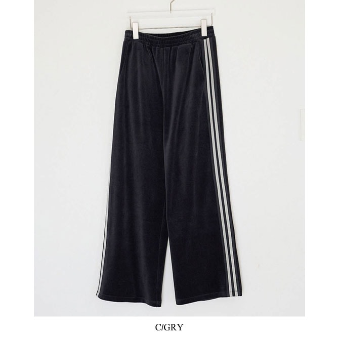 送料無料】【2026AW】anuke[アンヌーク] Velour Track Pants ベロア