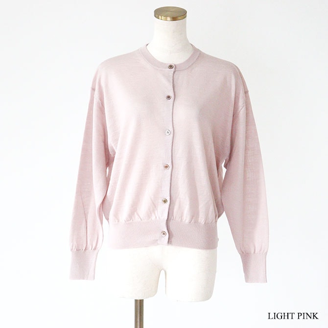 バトナー Batoner ラミー24SS カーディガン　ホワイト BATONER 【WOMEN'S】バトナー チョマクルーネック（BN-24SL-045）
