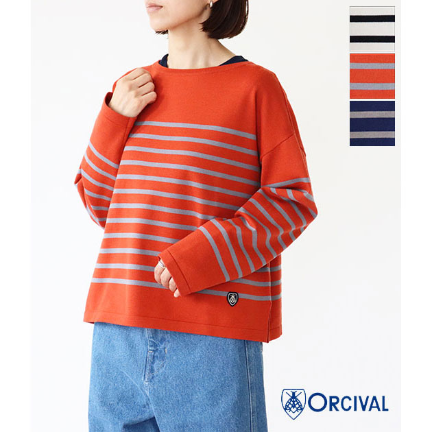 新品】ORCIVAL オーシバル 分厚く ブランドロゴプレート付スウェード 