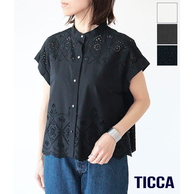 送料無料】【2026SS】TICCA[ティッカ] レースフレンチシャツ TBFS-121
