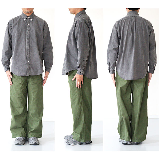 送料無料】【2025SS】CIOTA[シオタ] Denim B.D Shirt SHLM-123 | MEN'S