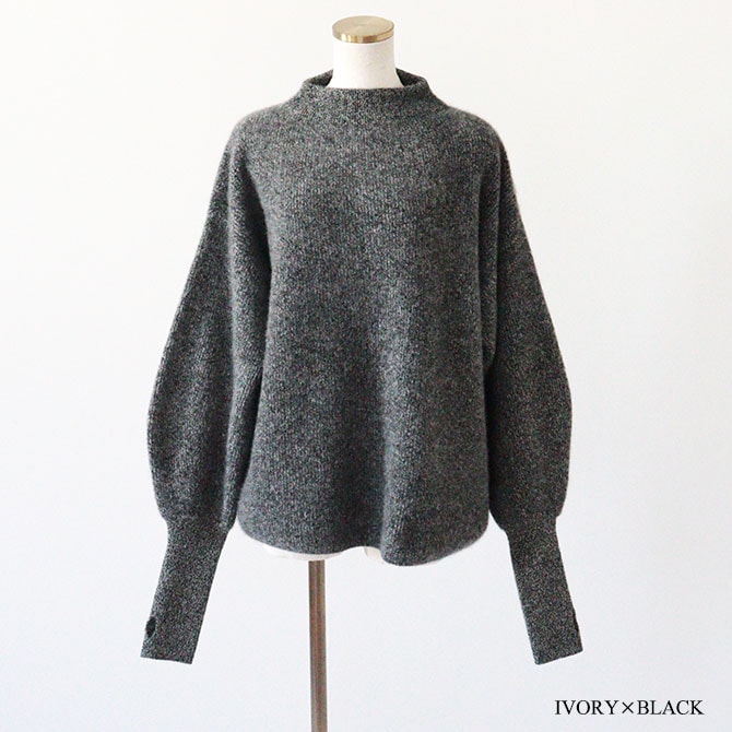 送料無料】【2025AW】BATONER[バトナー] CASHMERE FOX FINGERHOLE BOAT