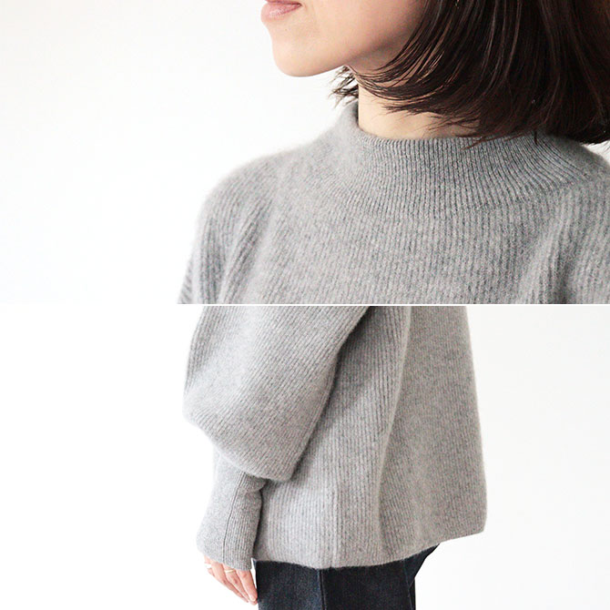 送料無料】【2025AW】BATONER[バトナー] CASHMERE FOX FINGERHOLE BOAT