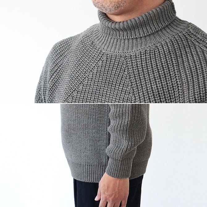 送料無料】【2025AW】BATONER[バトナー] SIGNATURE TURTLE NECK ニット